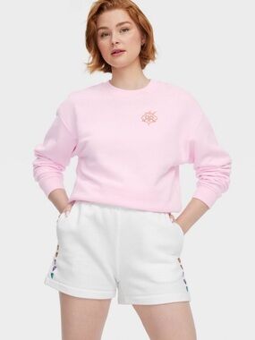 Roller Rabbit × Target Women's Disco Hearts Shorts White size medium